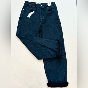 Topshop teal denim high waisted jeans